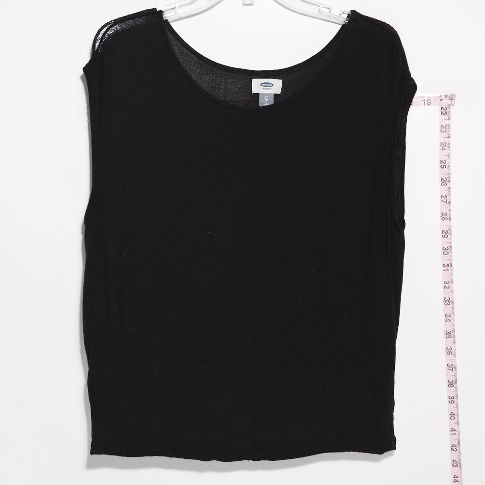 Black Short Sleeve Knit Sweater